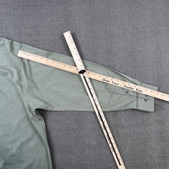 Izod Shirt Adult Extra Large Green Button Up Check Long Sleeve Casual Men - Picture 11 of 12